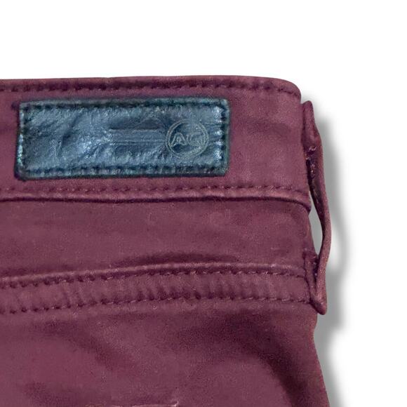 Adriano Goldschmied Chino Jeans Womens Oxblood Abbey Ankle Super Skinny Ankle 32 - Picture 3 of 8